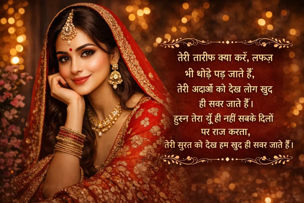 4 line poetry praising beauty