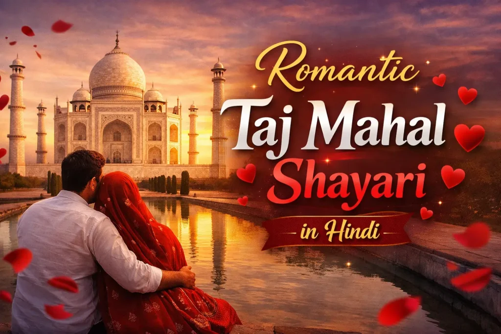 Romantic Taj Mahal Shayari in Hindi
