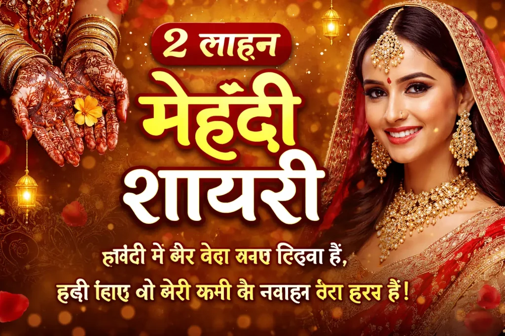 2 Line Mehndi Shayari