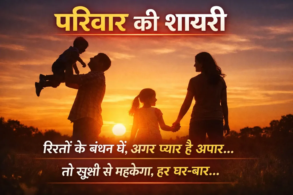 2 Line Parivaar Shayari in Hindi