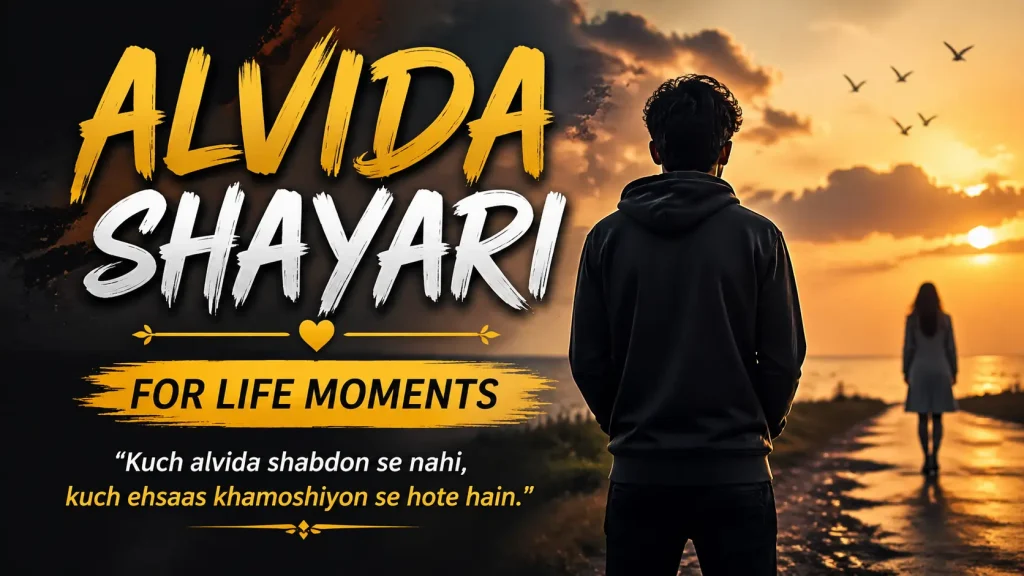 Alvida Shayari for Life Moments