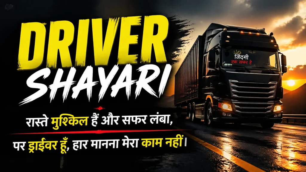 Best 2 line Driver Shayari