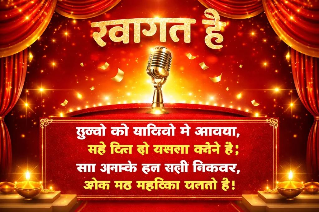 Best Welcome Shayari for Anchoring in Hindi