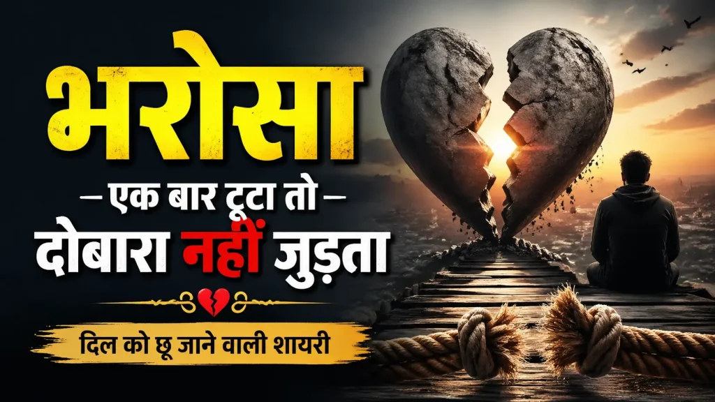 Bharosa Shayari in Hindi