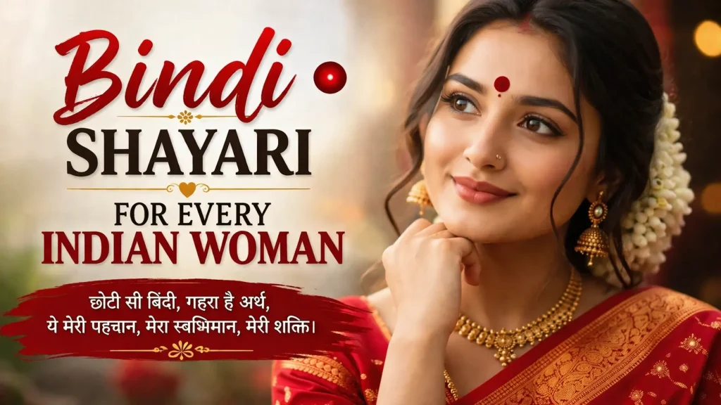 Bindi Shayari for Every Indian Woman
