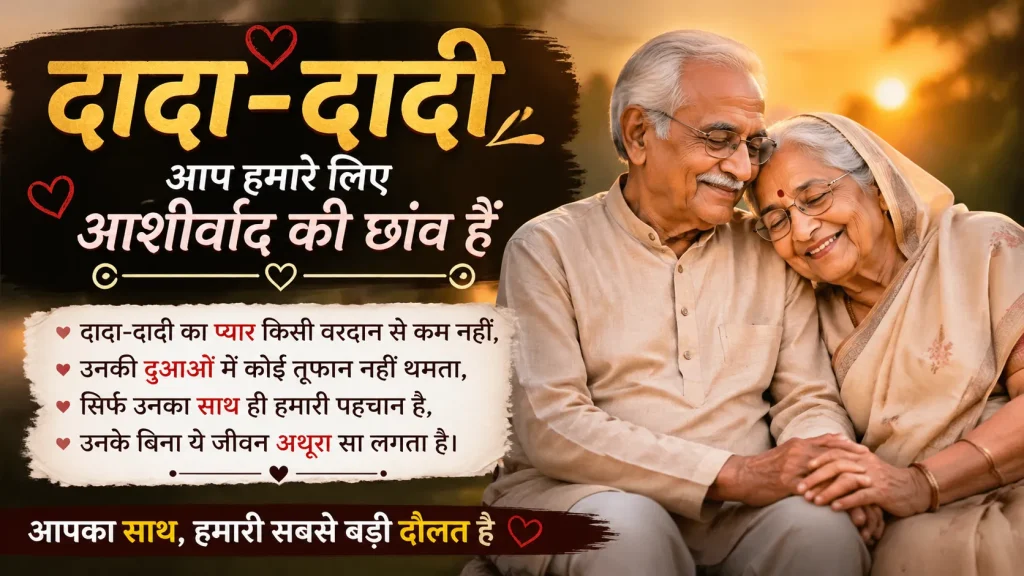 Dada Dadi ke liye Ek Shayari