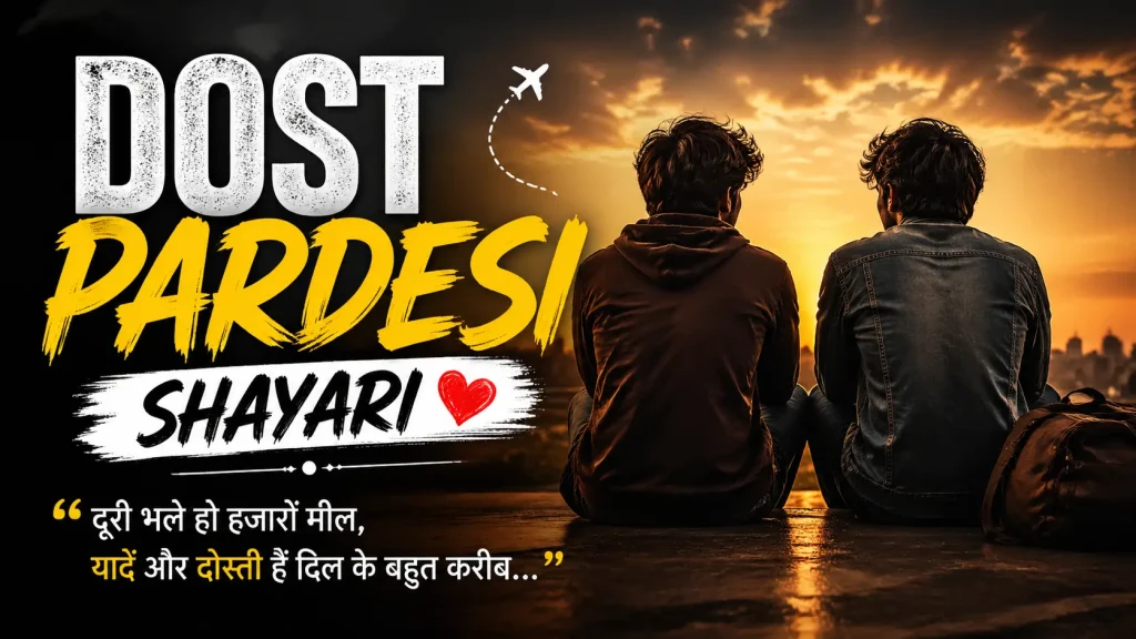 Dost Pardesi Shayari