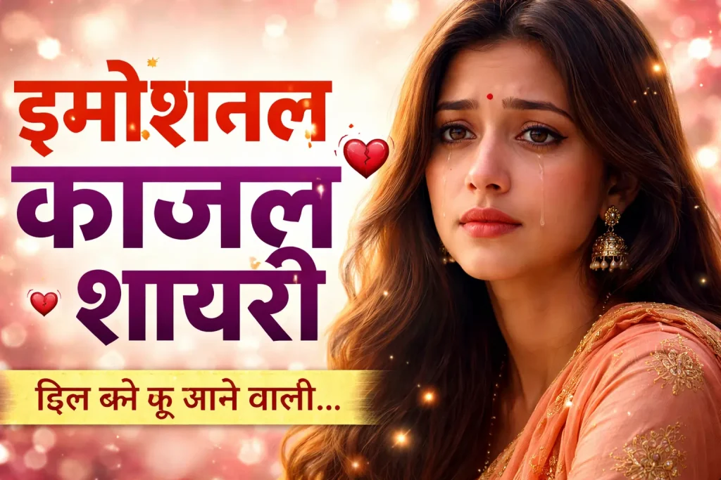 Emotional and Heartfelt Kajal Shayari in Hindi