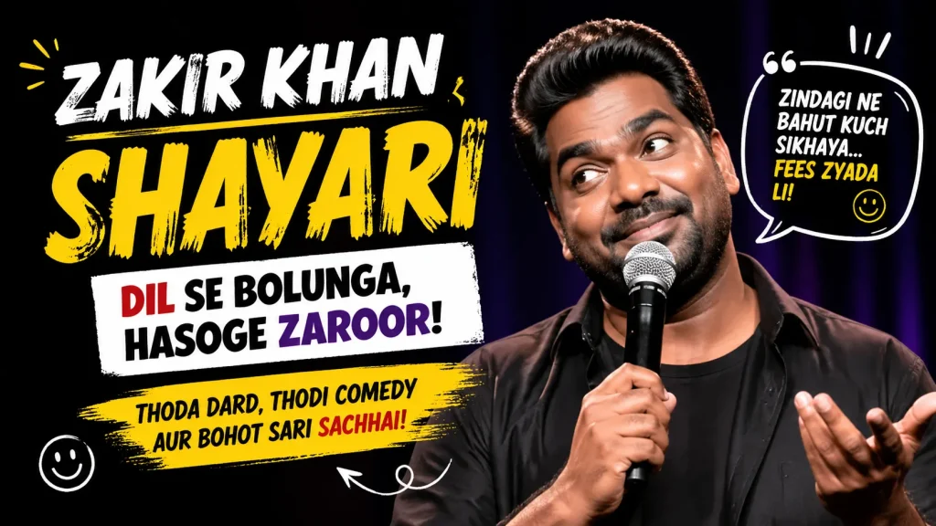 Funny & Witty Zakir Khan Shayari