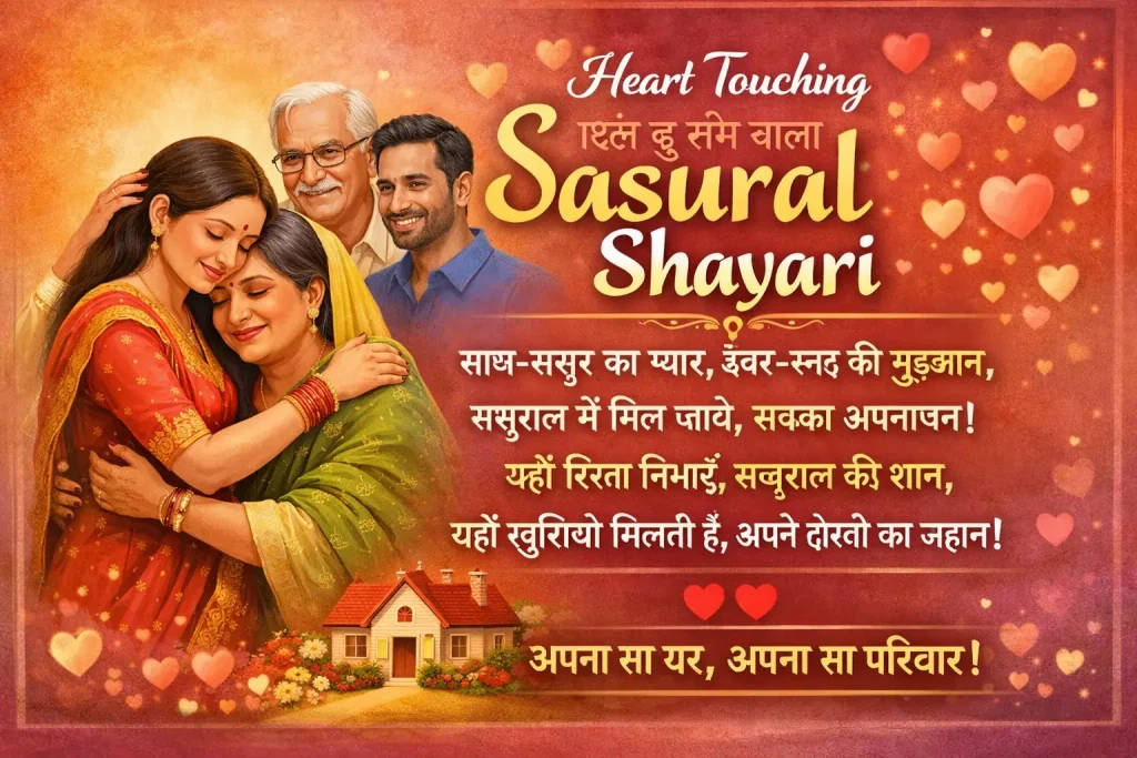 Heart Touching Sasural Shayari for Family Emotions