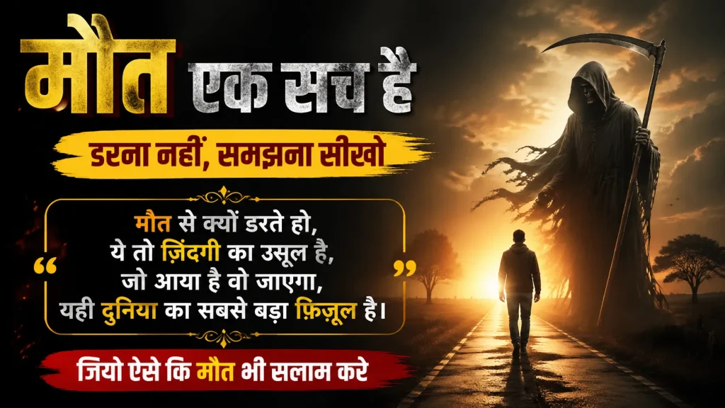 Inspirational Death Shayari in Hindi