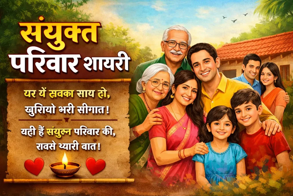 Joint Family Shayari in Hindi