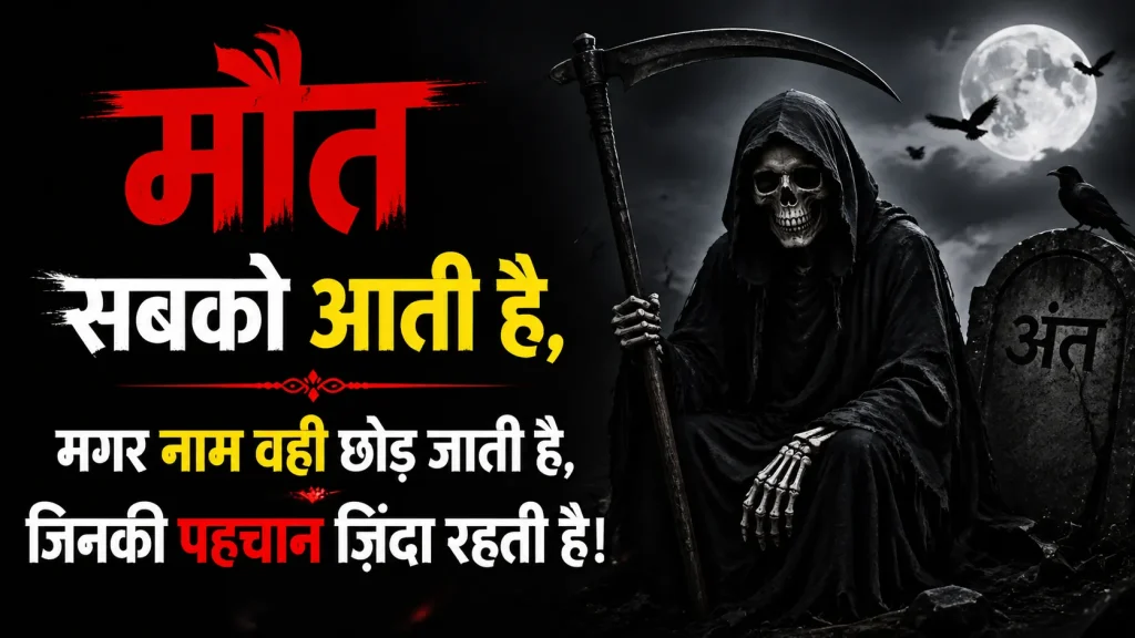 Maut Shayari in Hindi 2 Line