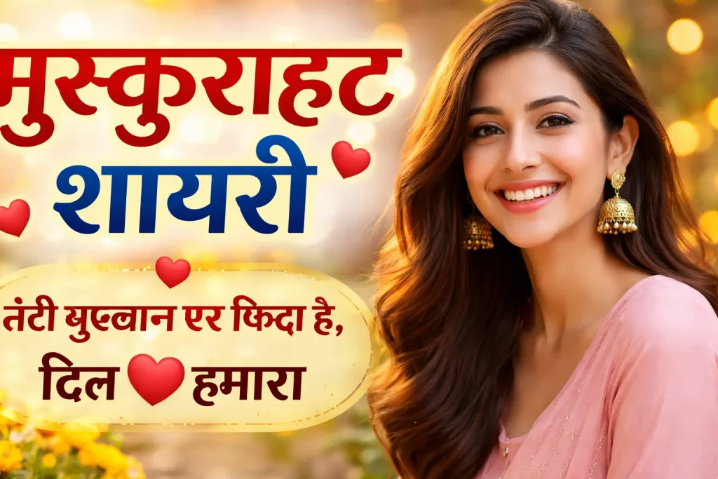 Muskurahat Shayari in Hindi