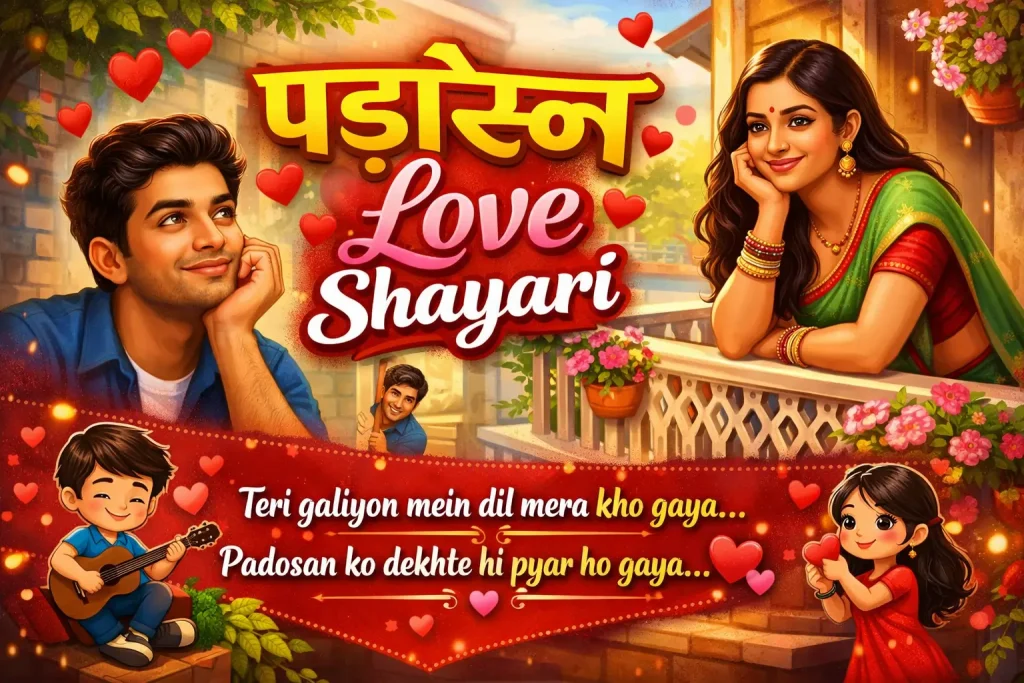 Padosan k leay love shayari