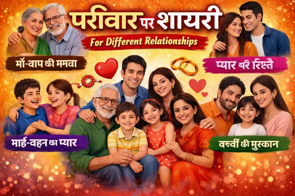 Parivaar Par Shayari for Different Relationships