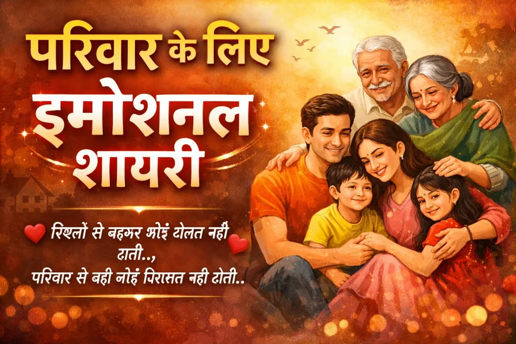 Parivaar ke Liye Emotional Shayari