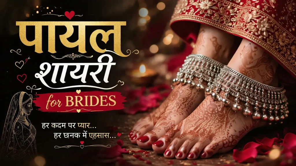 Payal Shayari for Brides