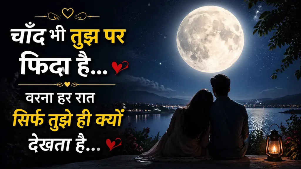 Romantic Shayari Featuring the Moon