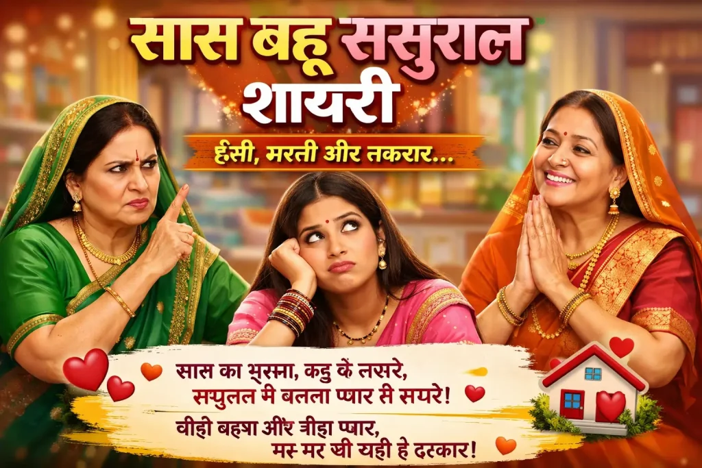 Saas Bahu Sasural Shayari in Hindi