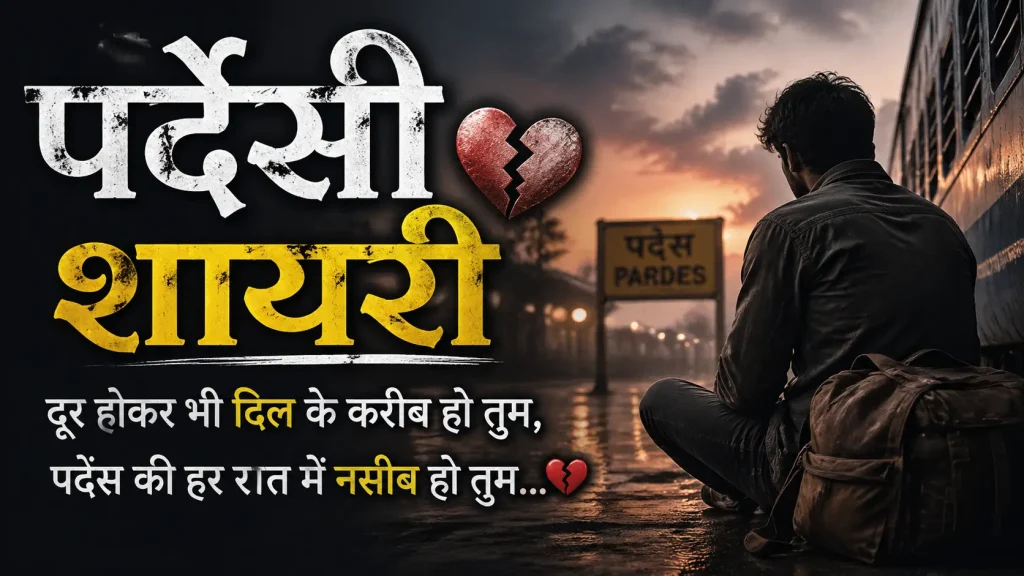Sad & Heartbreak Pardesi Shayari