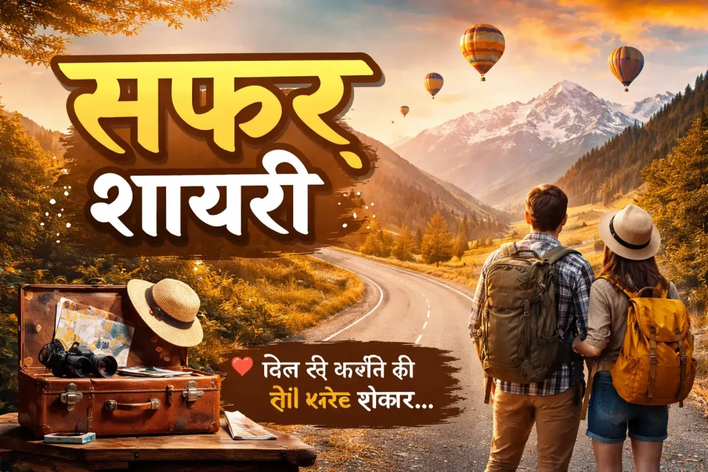 Safar Shayari for Instagram Caption and WhatsApp Status