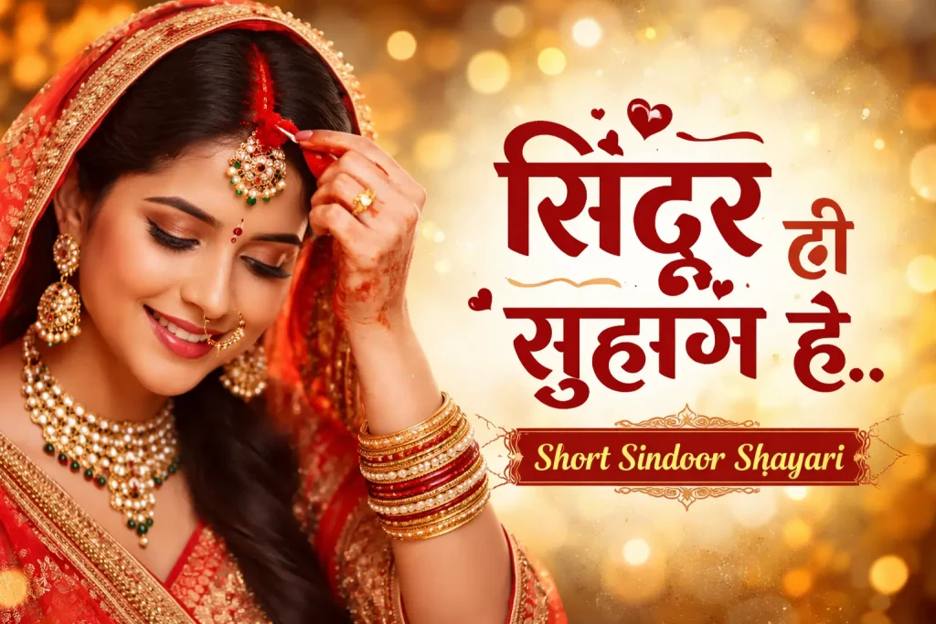 Short Sindoor Shayari for Status