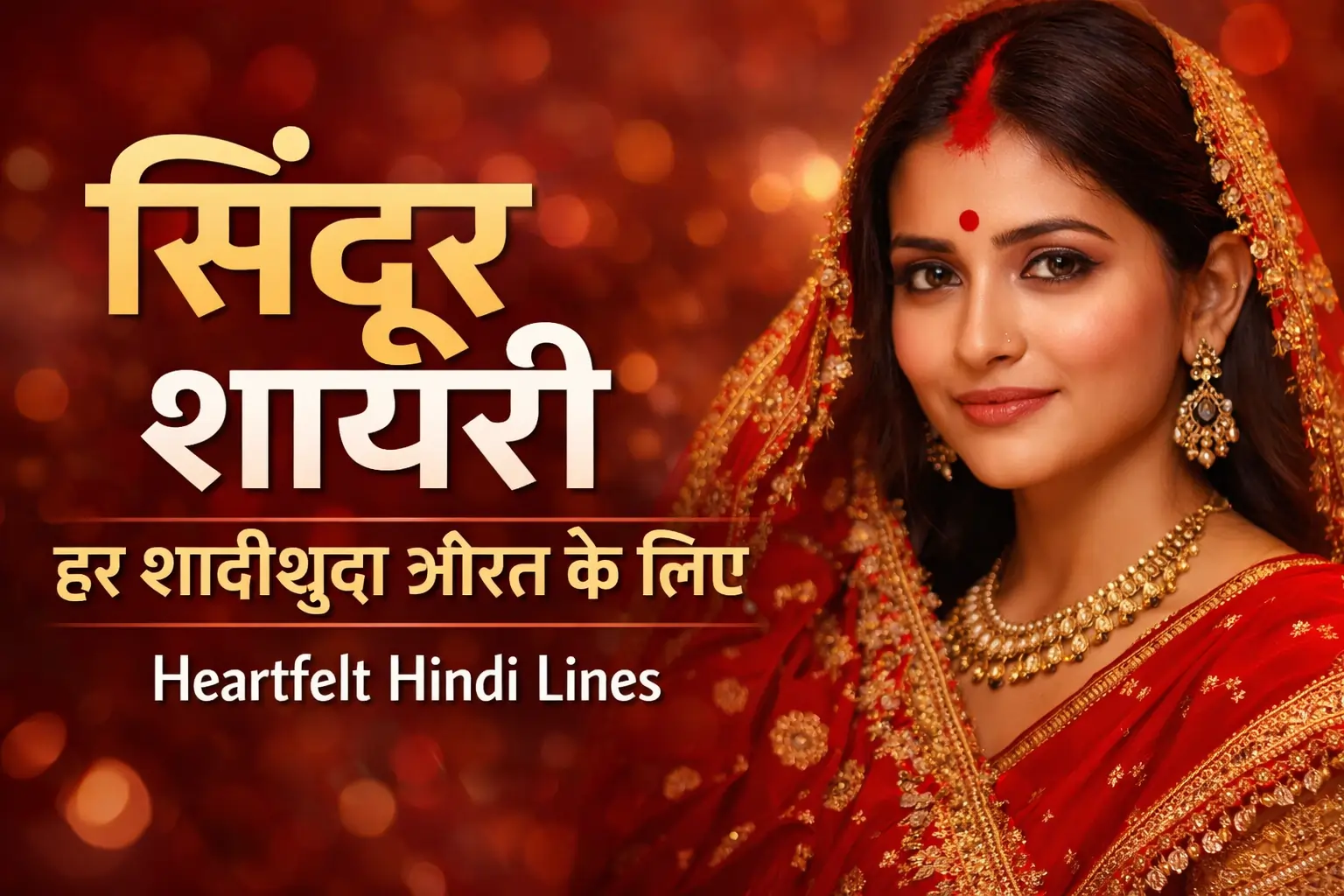 Sindoor Shayari for Every Married Woman | Heartfelt Hindi Lines