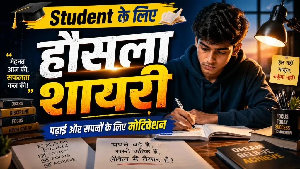 Student के लिए Hausla Shayari