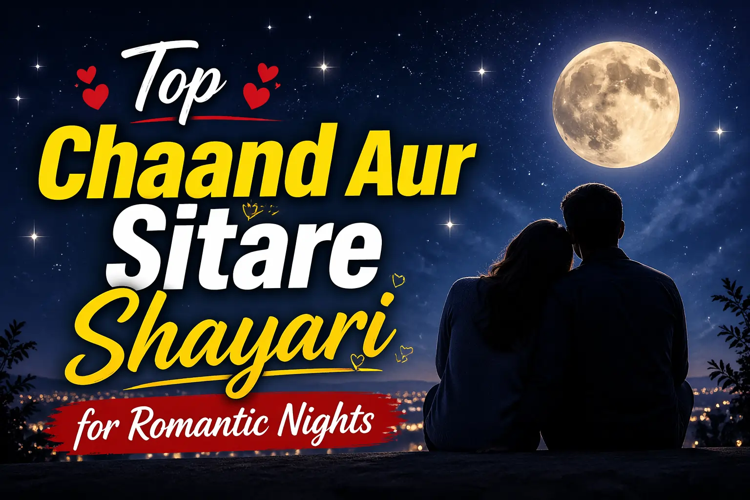 Top Chaand Aur Sitare Shayari for Romantic Nights