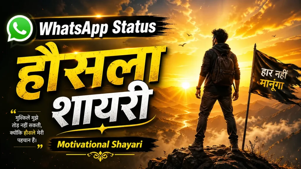 WhatsApp Status Hausla Shayari