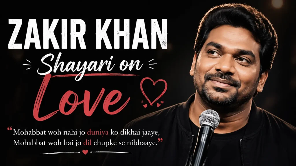 Zakir Khan Shayari on Love