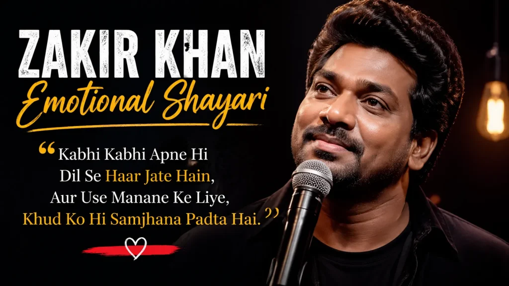 Zakir Khan Emotional Shayari