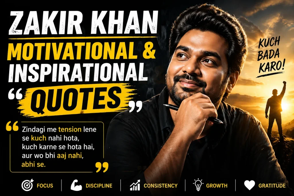 Zakir Khan Motivational & Inspirational Quotes