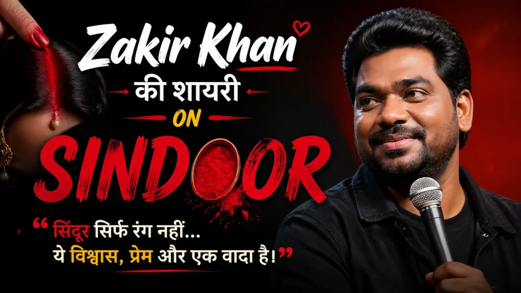 Zakir khan Shayari on Sindoor