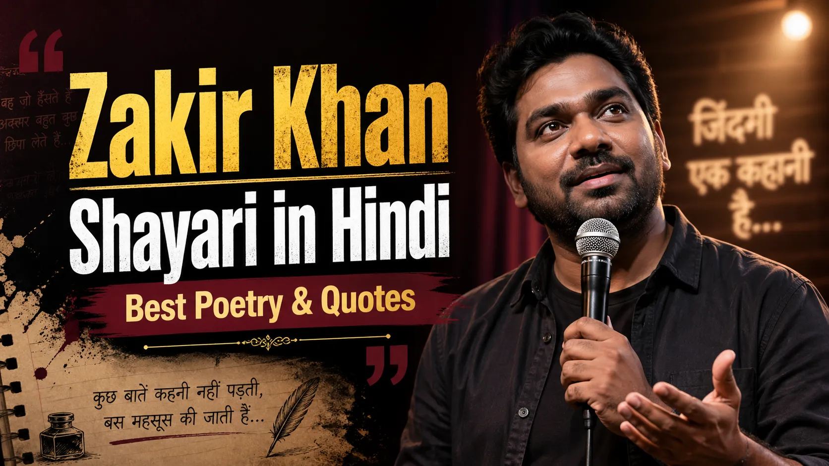 Zakir Khan Shayari in Hindi| Poetry | Quotes