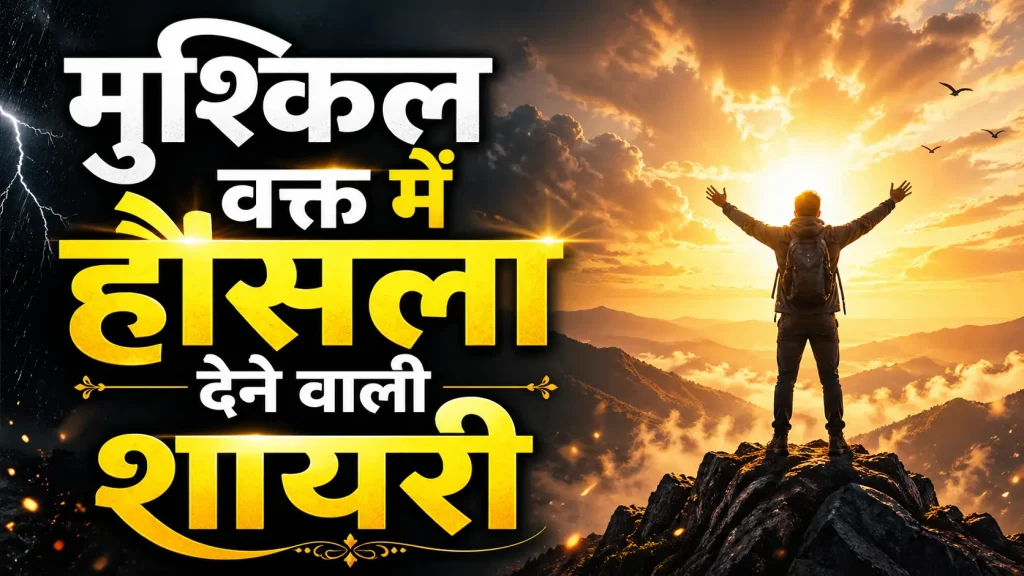 मुश्किल वक्त में हौसला देने वाली शायरी