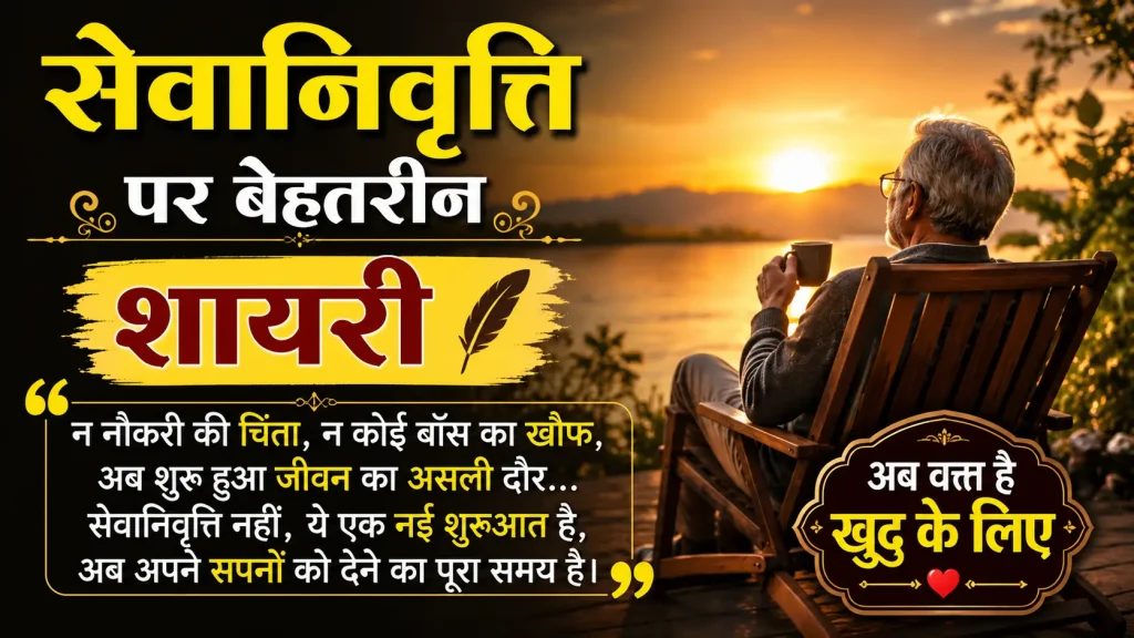 Best Retirement Shayari in Hindi