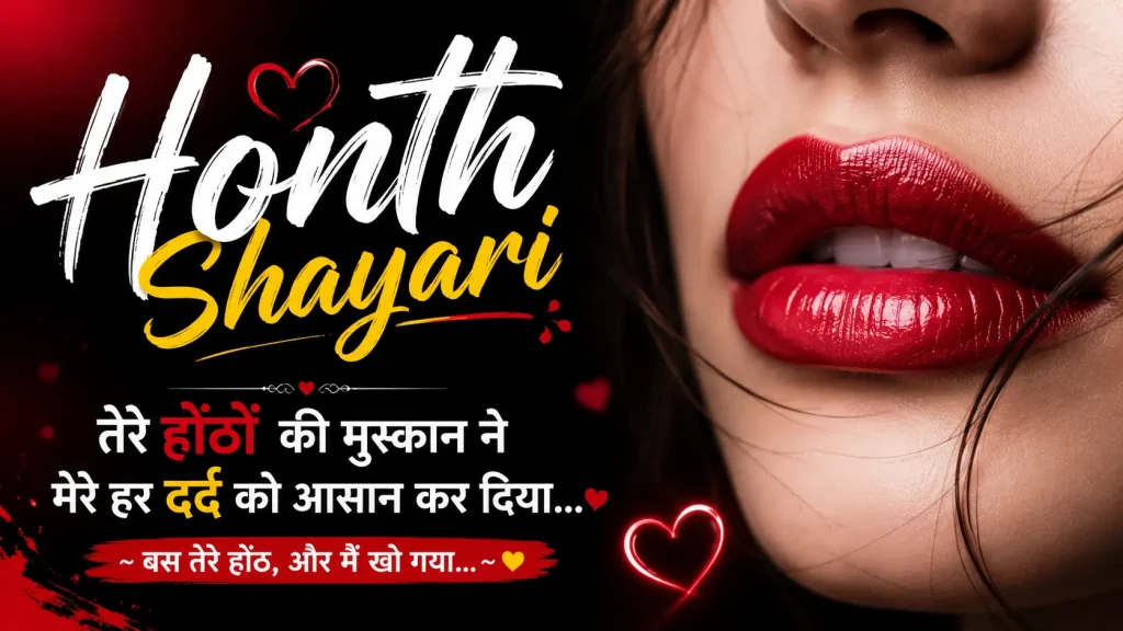 English + Hindi Honth Shayari