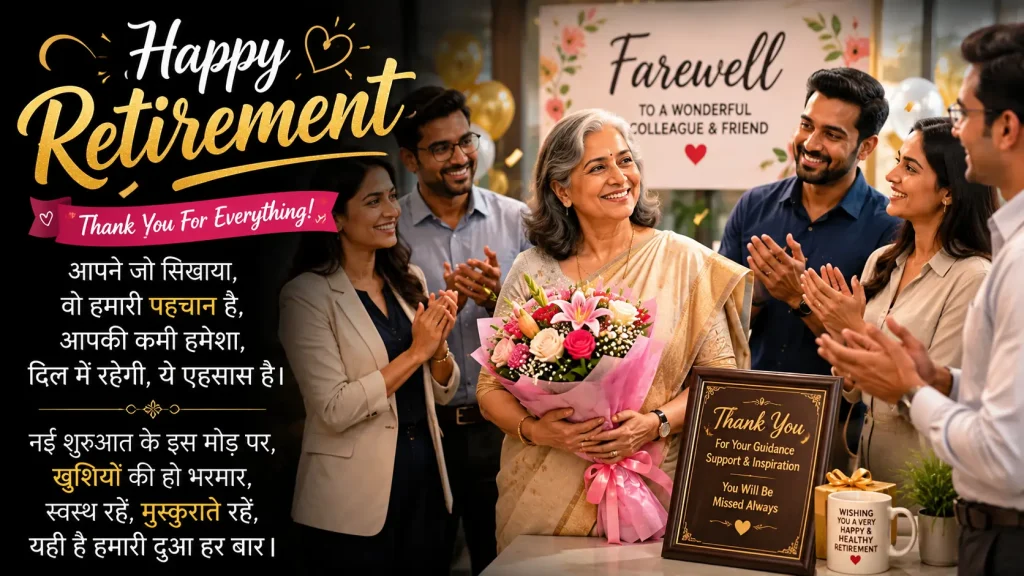 Farewell Retirement Shayari for Employees