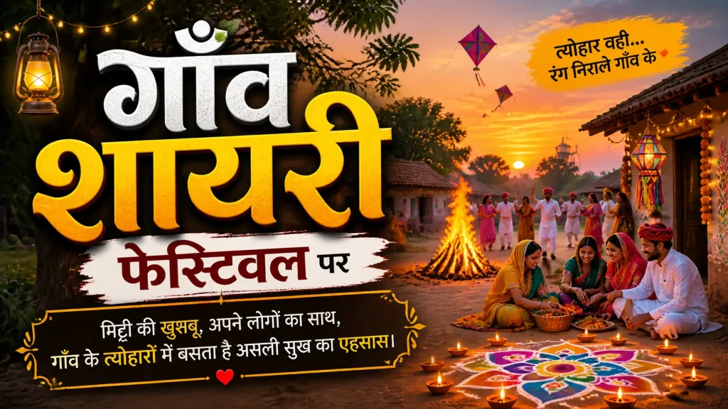 Gaon Shayari for Festivals