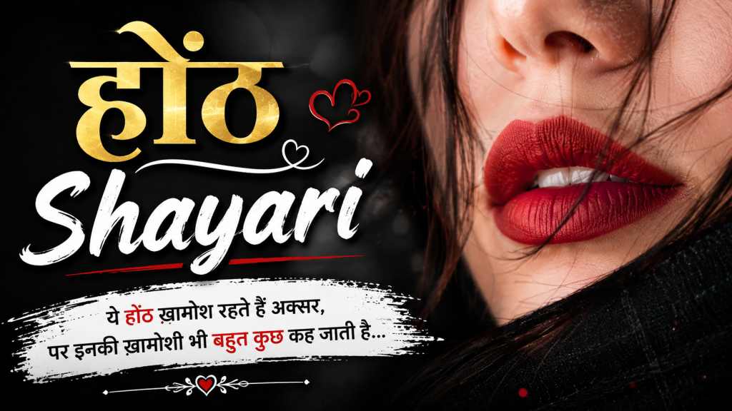 Honth Shayari for WhatsApp Status & Instagram