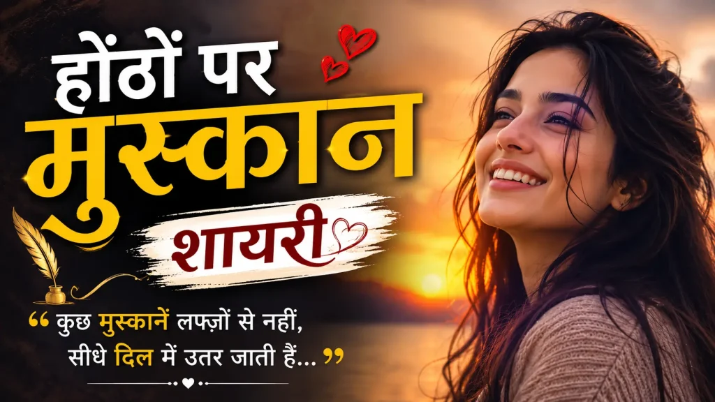 Honthon Par Muskaan Shayari