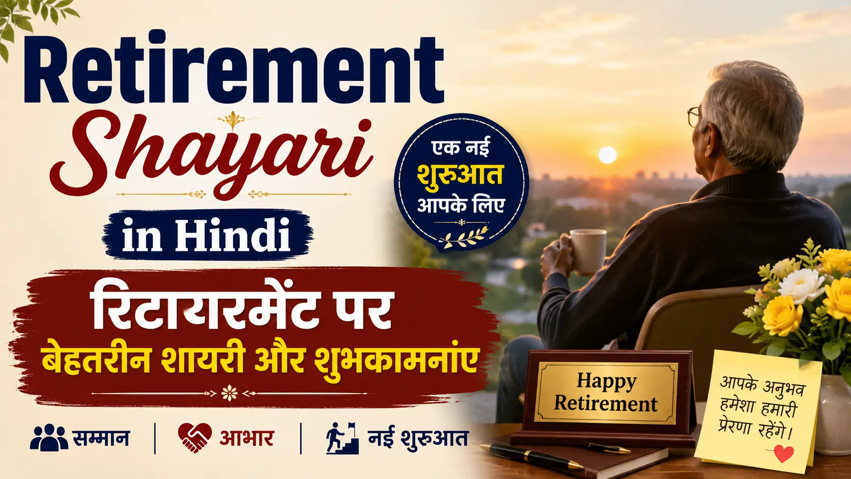 Retirement Shayari in Hindi – रिटायरमेंट पर बेहतरीन शायरी और शुभकामनाएं