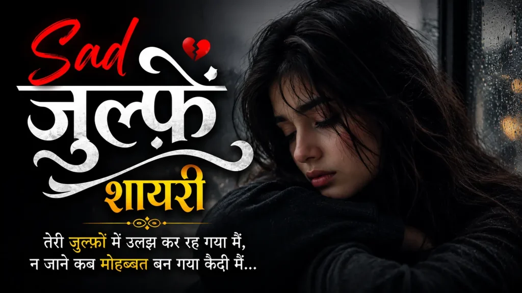 Sad ज़ुल्फ़ें शायरी हिंदी में