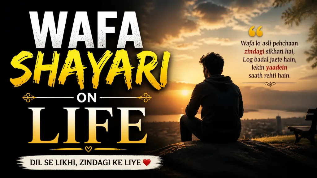 Wafa Shayari on Life