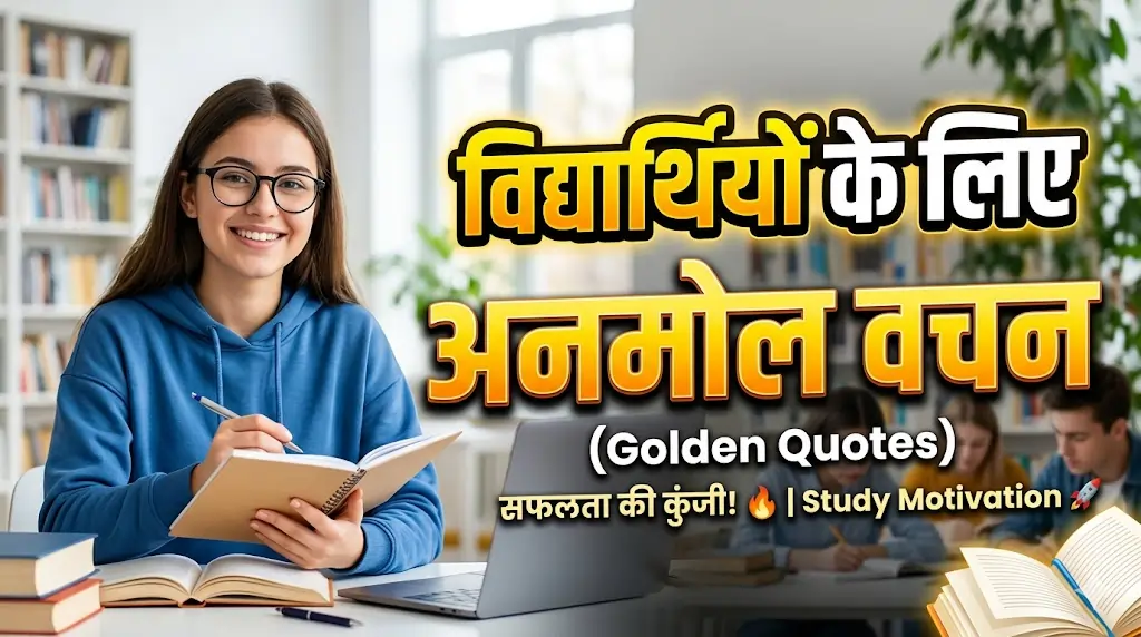 विद्यार्थियों के लिए अनमोल वचन