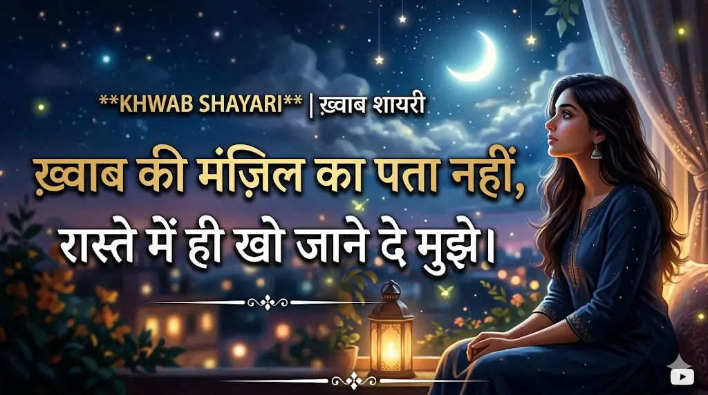 2 Line Khwab Shayari in Hindi