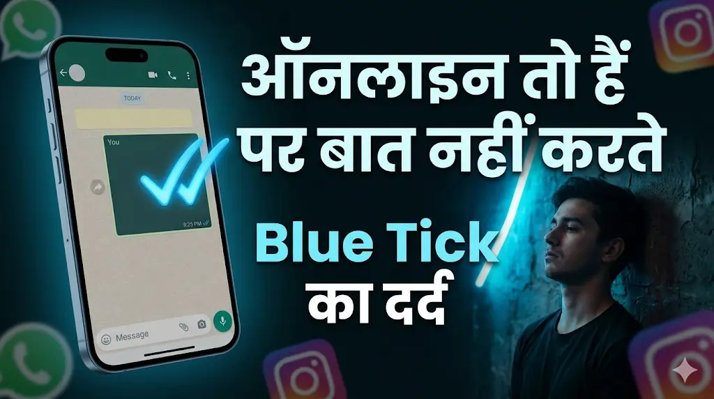 Blue Tick Shayari 