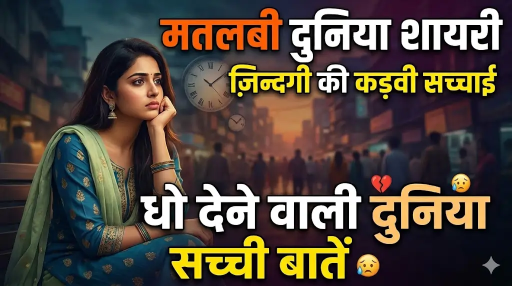 Duniya Shayari in Hindi: Matlabi Duniya Aur Zindagi Ki Sachai